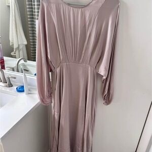 Astr Blush Long Sleeve Maxi Dress
